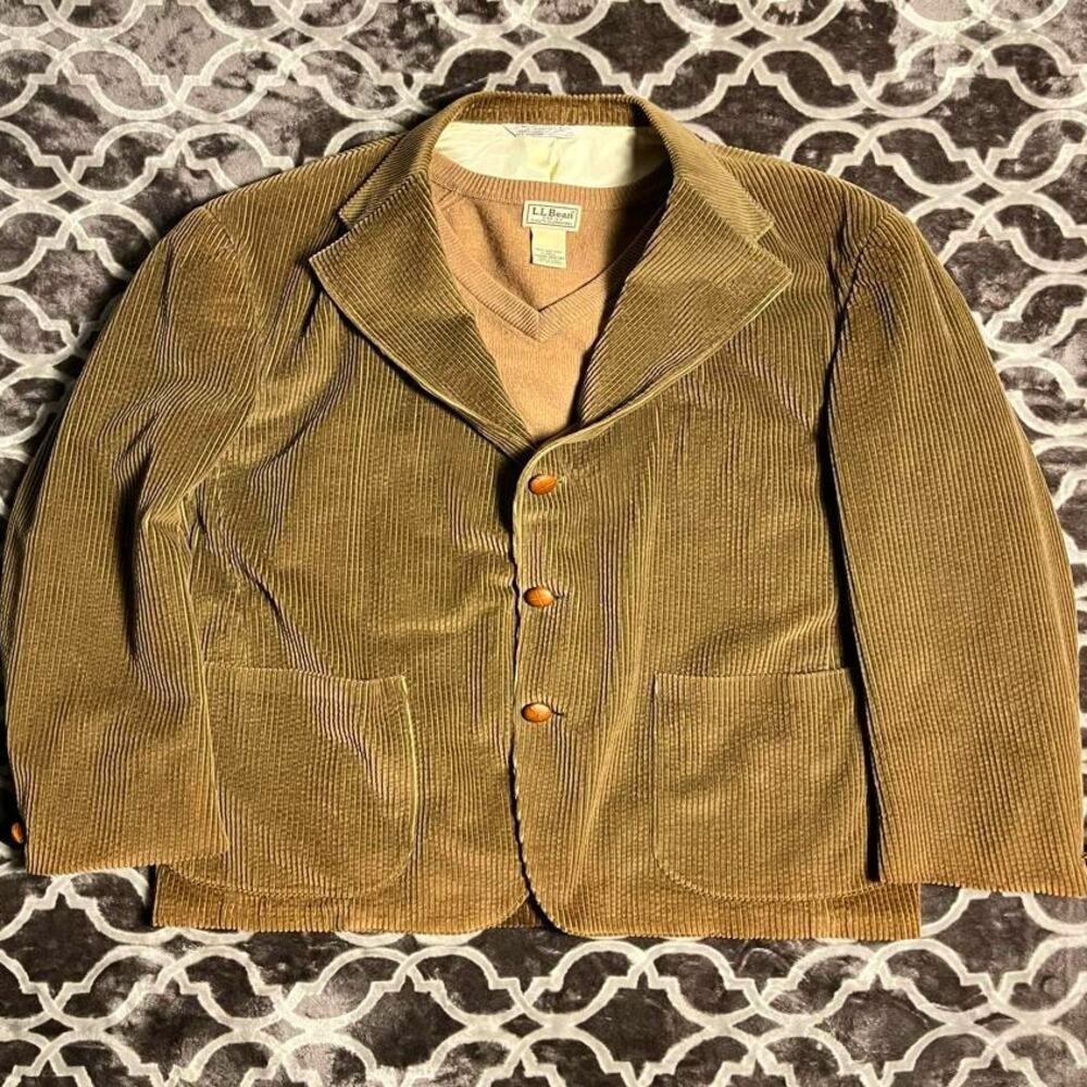 Vintage Gant Corduroy Blazer Men's 46 3-Button Single Breasted Thick Cords Chore